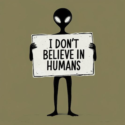 I Don't believe in Aliens Photo Magnet Glossy