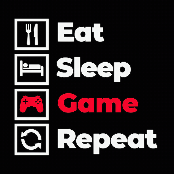 'Eat Sleep Game Repeat' Magnet