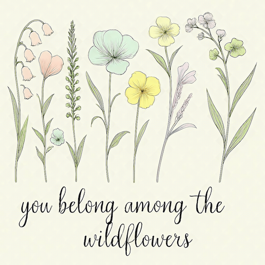 You belong among the Wildflowers Photo Magnet Glossy